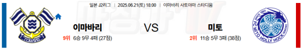 06월 21일 J리그 2 이마바리 미토 홀리호크 이미지