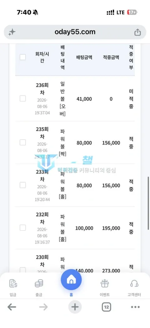 원데이 원데이 피해 신고에 첨부된 배팅·환전·상담 자료 4