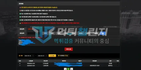 CC카지노 먹튀 충전 내역 화면