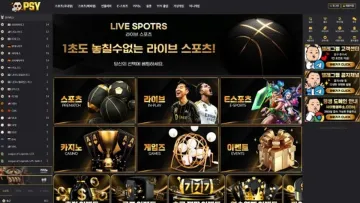 싸이(Psy) 사이트 화면