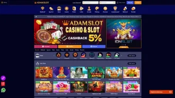 아담슬롯(Adam Slot) 사이트 화면