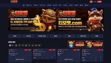 티모벳 사이트 화면