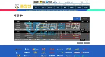 중앙선 먹튀 증거 - 배팅내역 - 12월 10일 조합배팅 적중 표시