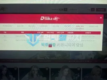 더블업카지노 먹튀 증거 - 입출금 내역 - 출금 400만원 입금 100만원